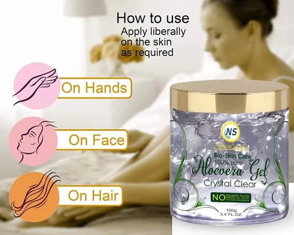 Nuerma Science Bio Skin Care Crystal Clear Aloe Vera Gel - 100 gm