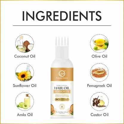 Nuerma Science Fenugreek Hair Oil to Reduce Dryness & Improve Hair Shine - 100 ml