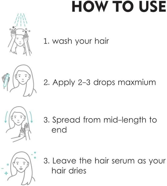 Nuerma Science Total Repair Hair Serum for Instant Smoothing & Nourishing - 100 ml