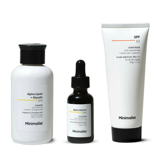 Minimalist Anti-Pigmentation Kit, Skin Care Routine Kit For Women & Men