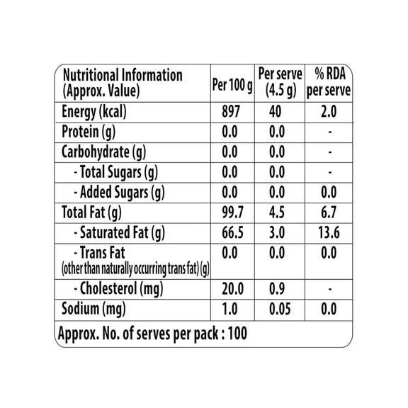 Aashirvaad Svasti 90% Lower Cholesterol Ghee - 500 ml