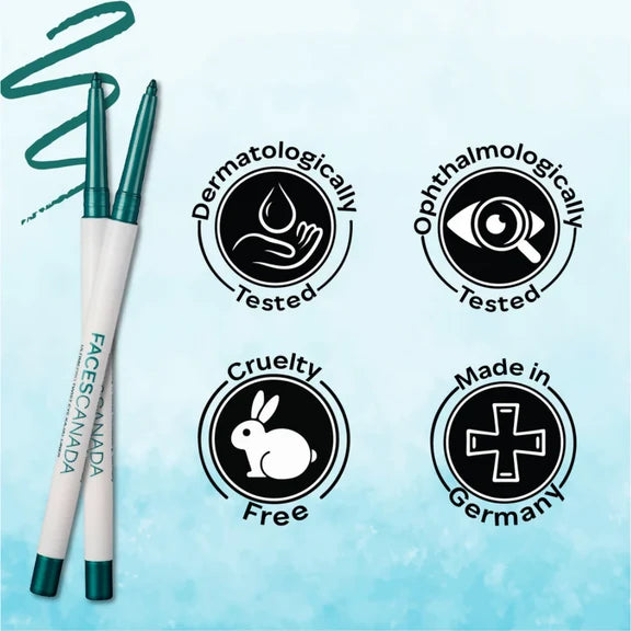 Faces Canada Ultime Pro Twist Eye Kajal Liner - Green 06 - 0.35 gm