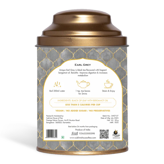 Sublime Inspiring Awe Signature Earl Grey - 50 gm