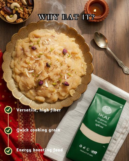 IKAI Organic Suji/Rava - 450 gm