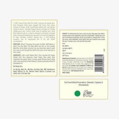 Kama Ayurveda Suvarna Haldi Chandan Face Pack
