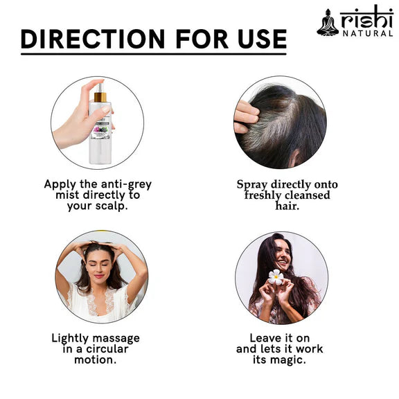 Rishi Natural Anti Grey Hair Mist - 200 ml