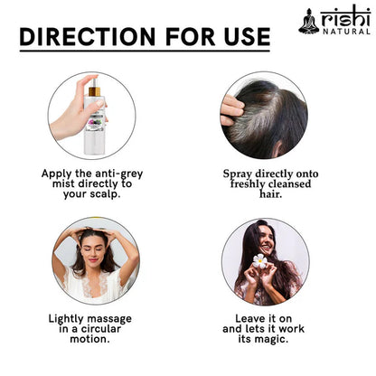 Rishi Natural Anti Grey Hair Mist - 200 ml