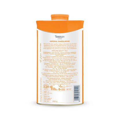 Yardley London Imperial Sandalwood Talc For Women - 250 gm