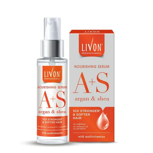 Livon Professional Nourishing Serum With Argan, Shea & Multivitamins - 100 ml
