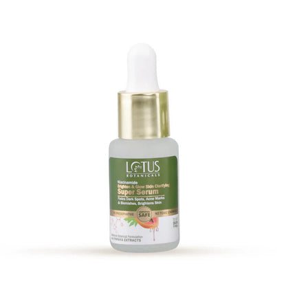 Lotus Botanicals Niacinamide & Papaya Brighten & Glow Skin Clarifying Super Serum - 14 ml