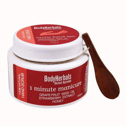 BodyHerbals Hand Scrub, 1 Minute Manicure - 100 gm