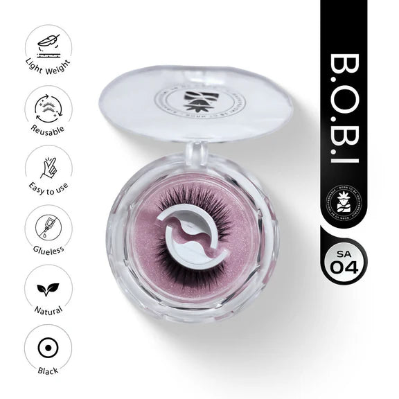 BOBI Self Adhesive Eyelashes SA04 Open Eye – Tapered Center Lift - 1 pair