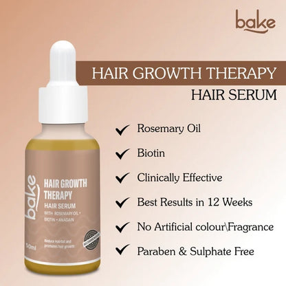 Bake Pure Rosemary Oil Hair Serum with Anagain & Biotin - 50 ml