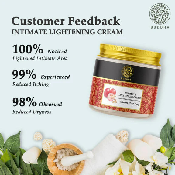 Buddha Natural Intimate Lightening Cream - for Lighten The Skin In Intimate Areas - 75 gm
