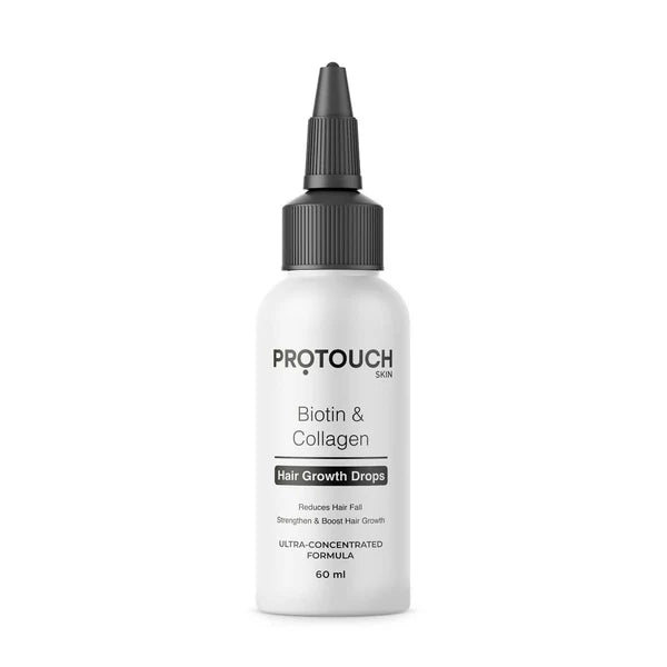 Protouch Biotin & Collagen Hair Growth Drops with Redensyl, Anagain, Procapil, and Onion Extract - 60 ml