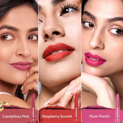 Mamaearth Moisture Matte Long Stay Lipstick Gift Set - Bright and Bold -Gift set