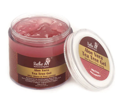 Rustic Art Tea Tree Gel After Shave & Post Waxing - 100 gm