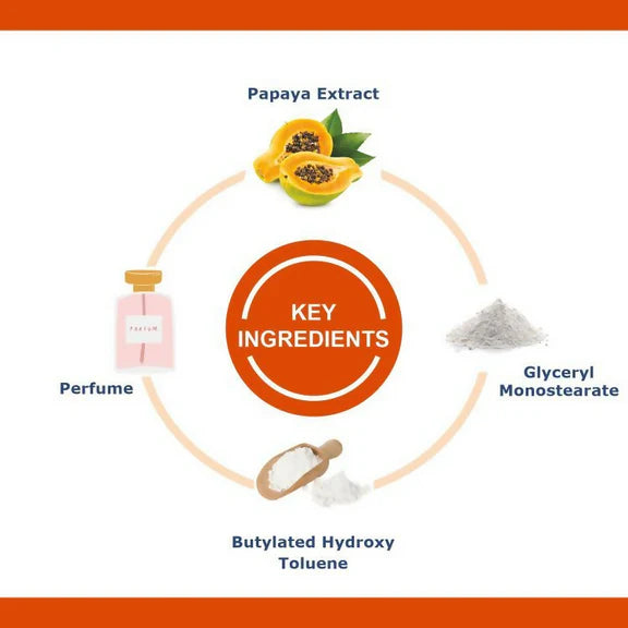 Oxyglow Herbals Papaya Bleach Cream - 50 gm