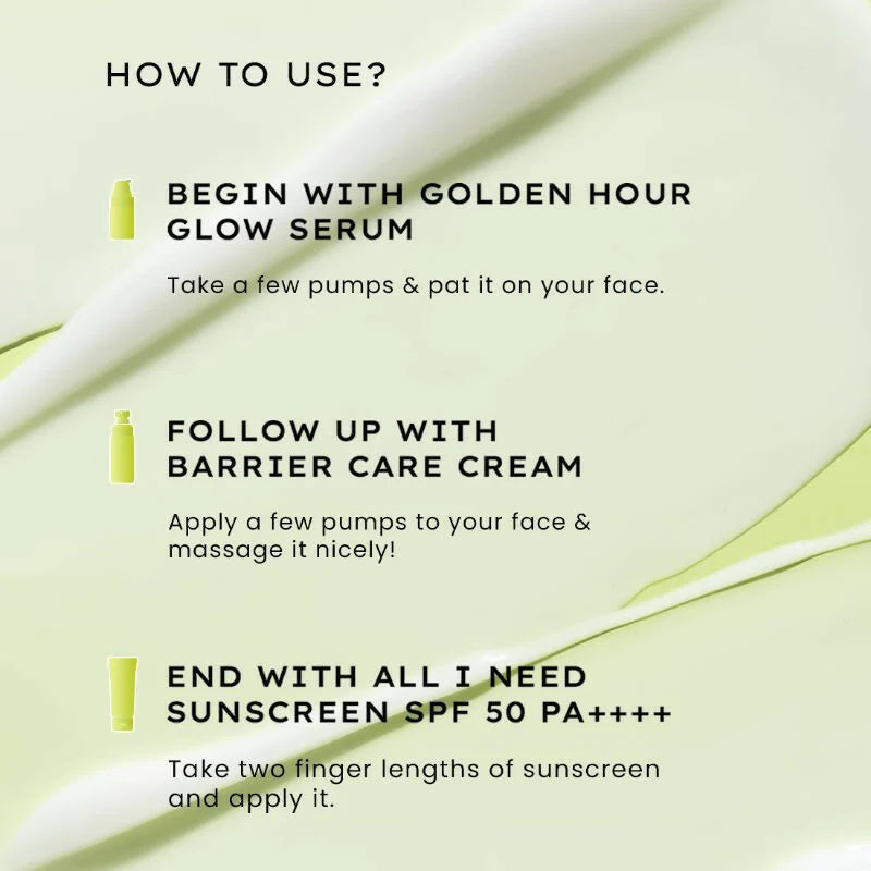 Hyphen By Kriti Sanon Skincare Routine with Glow Serum, Moisturizer & Sunscreen For Normal To Dry Skin Combo - combo