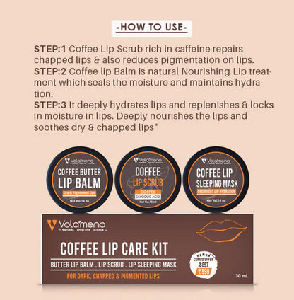 Volamena Coffee Lip Care Kit - kit