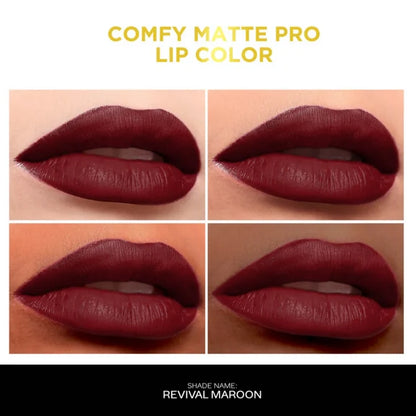 Faces Canada Comfy Matte Pro Liquid Lipstick - Revival Maroon 14 - 5.5 ml