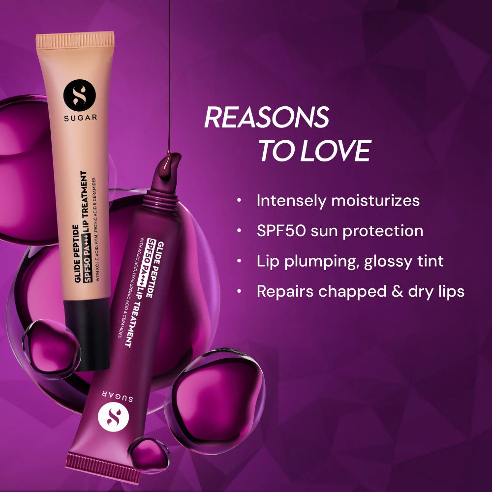 SUGAR Glide Peptide SPF50 PA+++ Lip Treatment - 01 Coconut Crunch - 10 ml