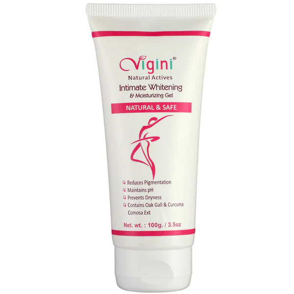 Vigini Natural Actives Vaginal Intimate Whitening Lightening Moisturizer Gel - 100 gm