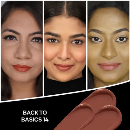 Faces Canada Comfy Matte Creme Lipstick - Back To Basics 14 - 4.2 gm