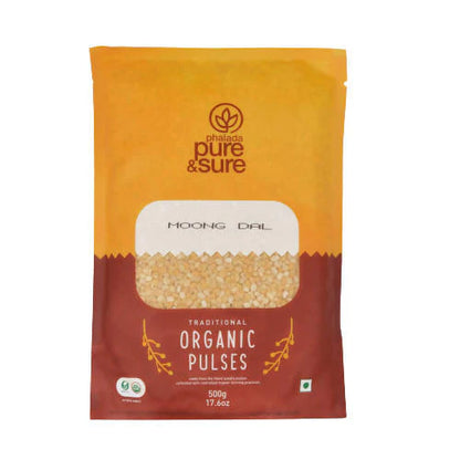 Pure & Sure Moong Dal Traditional Organic Pulses - 500 gm