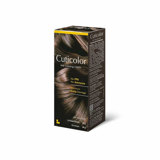 Cuticolor Hair Color Cream - Dark Brown - 60 gm
