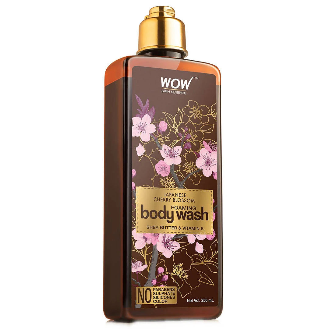 Wow Skin Science Cherry Blossom & Ceramide Body Wash For Removes Dirt, Hydrates and Softens Skin