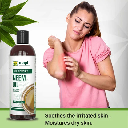 MAPL Neem Seed Oil Cold Pressed 100% Pure - 200 ml