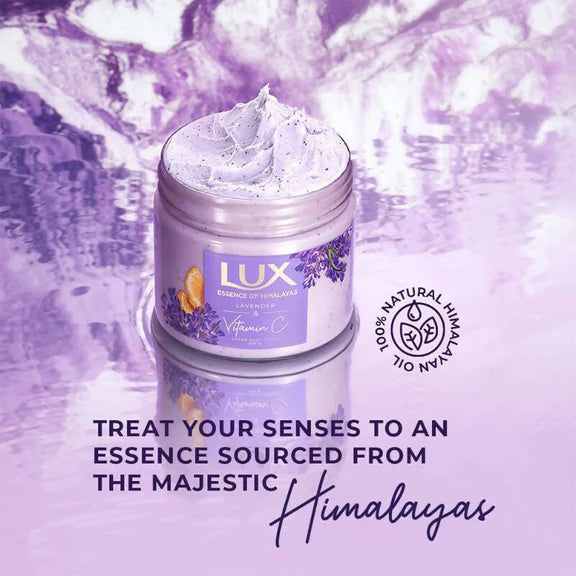 Lux Essence Of Himalayas Lavender & Vitamin C Creme Body Scrub - 300 gm