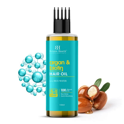 Botanic Hearth Argan & Biotin Hair Oil - 150 ml