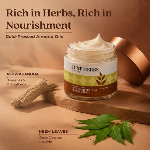Ultra Moisturising Herbal Cream with Ashwagandha and Neem