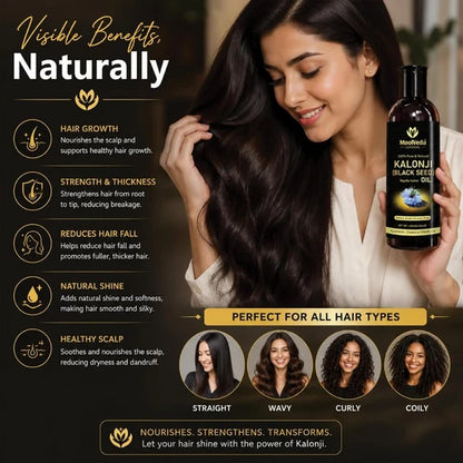 Moolveda Premium Cold Pressed Kalonji Oil - Black - 100 ml