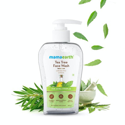 Mamaearth Tea Tree Face Wash for Acne & Pimples -100 ml