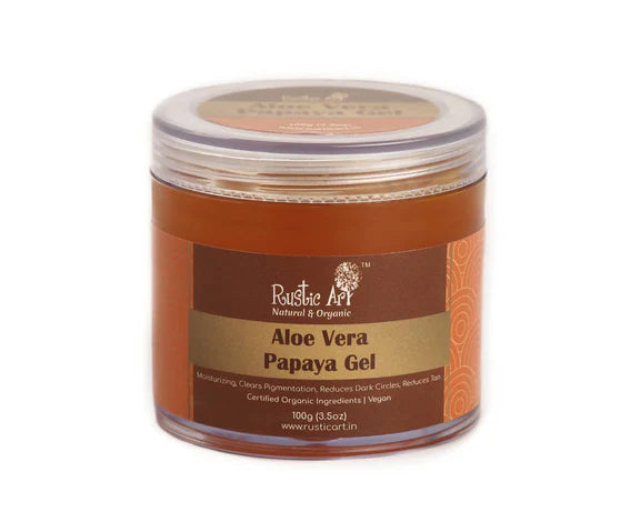 Rustic Art Aloevera Papaya Gel - 100 gm