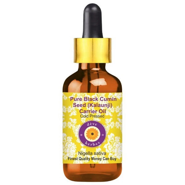Deve Herbes Pure Black Cumin Seed (Kalaunji) Carrier Oil - 30 ml