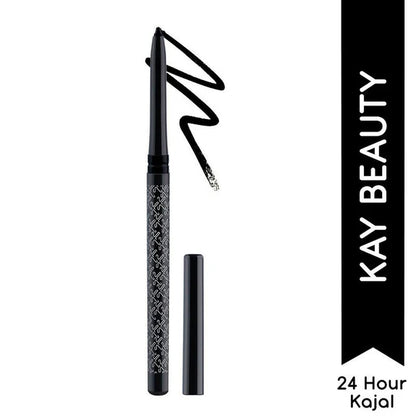 Kay Beauty Waterproof 24 Hour Kajal - Spade Black - 0.35 gm