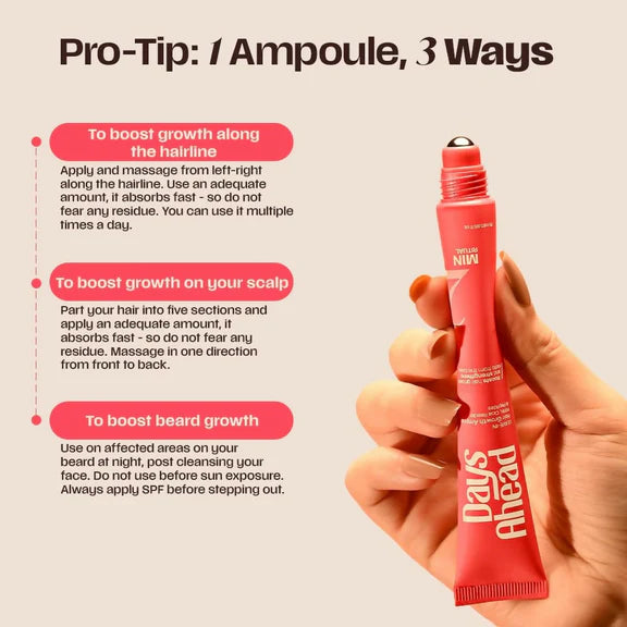 Days Ahead Leave-in Hair Growth Ampoule Serum (Roll on) - 25 ml