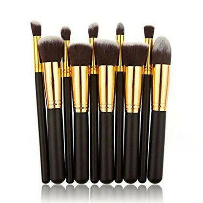Favon Pack of 10 Professional Makeup Brushes - Combo