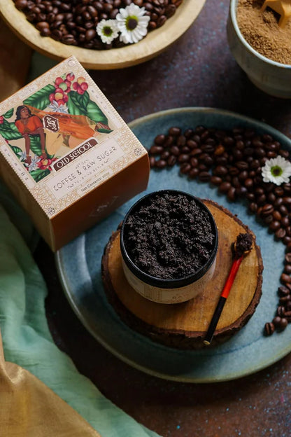 Old School Rituals Artisan Coffee & Raw Sugar Polishing Scrub - 200 gm