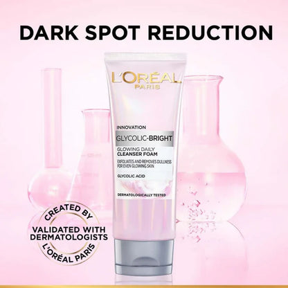 L'Oreal Paris Glycolic Bright Daily Foaming Facial Cleanser - 50 gm
