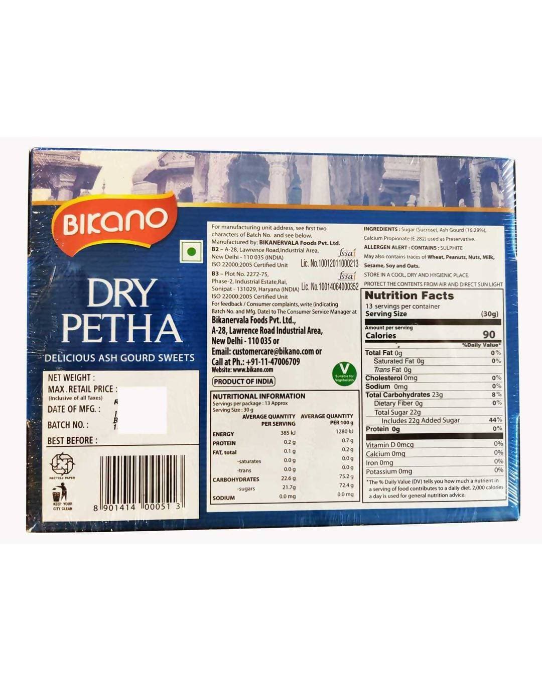 Bikano Dry Petha And Salted Kaju -Combo Pack