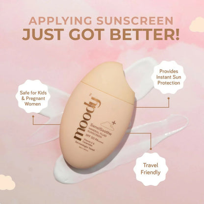 Moody SensiSoothe Mineral Brightening Sunscreen Serum with Ceramides & Rice - 50 ml