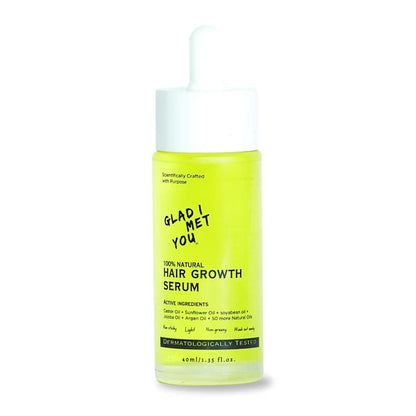 Glad I Met You Hair Growth Serum - Rosemary Castor & Sunflower Oils + 50 More Natural Oils - 40 ml