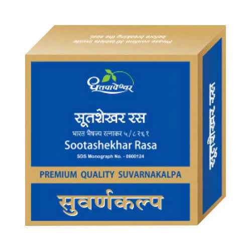 Dhootapapeshwar Sootashekhar Rasa Premium Quality Suvarnakalpa Tablets -10 Tabs