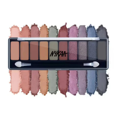 Nykaa Eyes On Me 10-in-1 Eyeshadow Palette - Tinsel Twilight - 12 gm