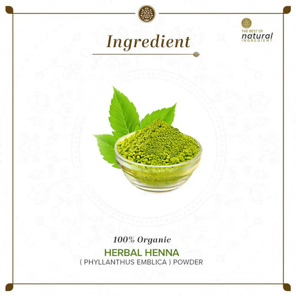 Khadi Natural Organic Herbal Henna Powder - 100 gm